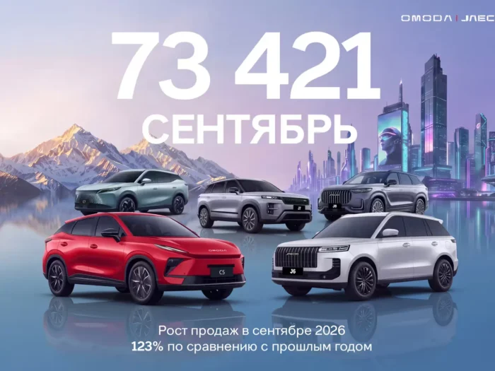 OMODA и JAECOO более чем удвоили мировые продажи в сентябре